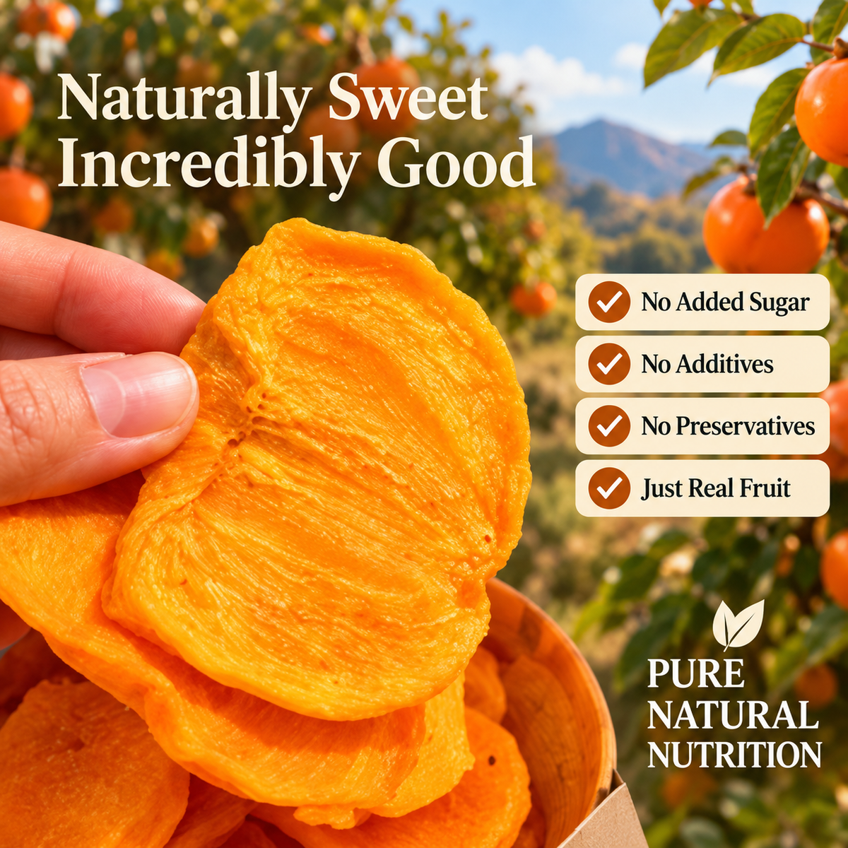 ❤️Dried Persimmon — Naturally Sweet Support for Heart, Joint & Digestive Wellness-XA