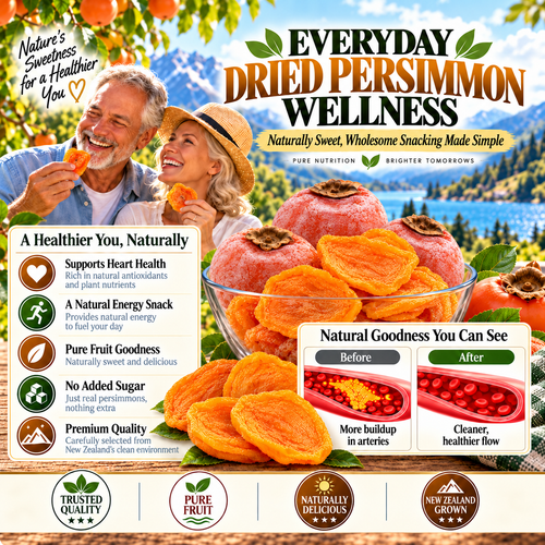 🍊Dried Persimmon — Naturally Sweet Support for Heart  Joint & Digestive Wellnes-XA